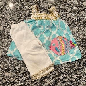 Mud Pie Fish Tunic Set